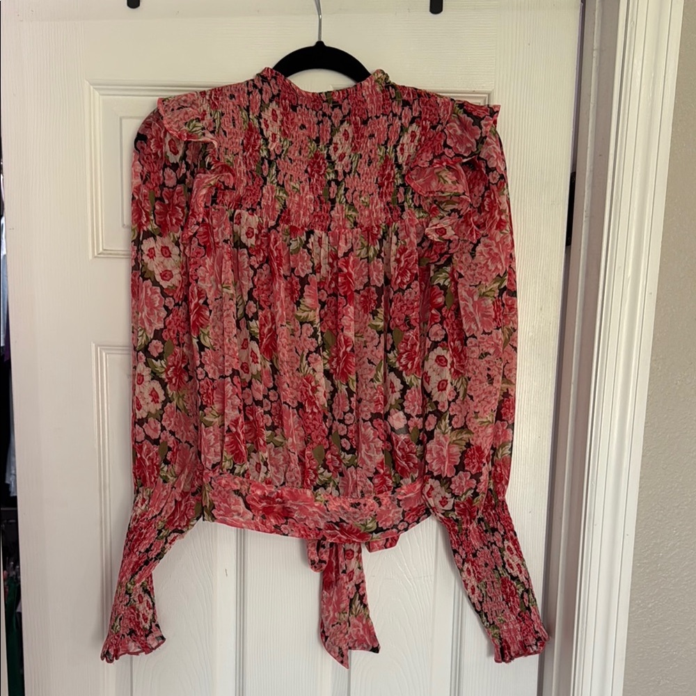 Bardot Floral Pink Blouse